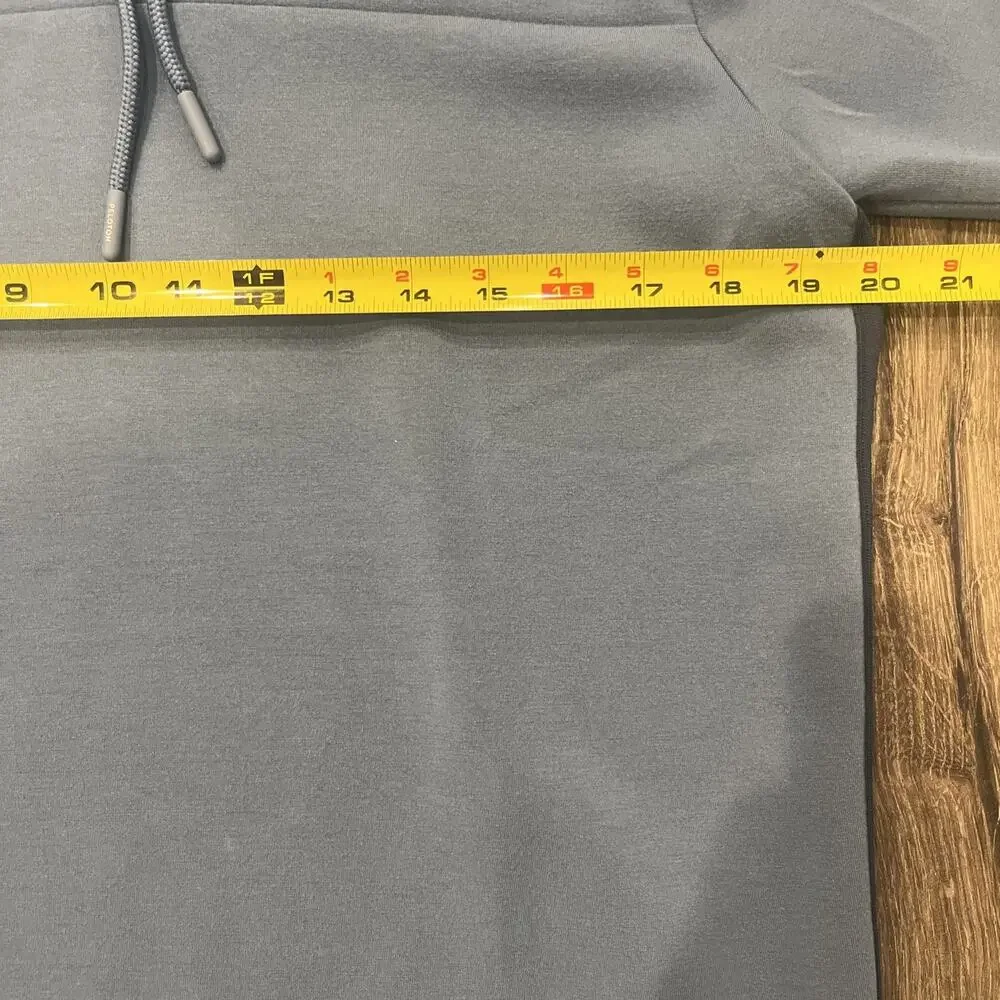 Peloton Hoodie Satin Paneled Hoodie Blue Medium - Unisex Together We Go Far - Picture 8 of 10